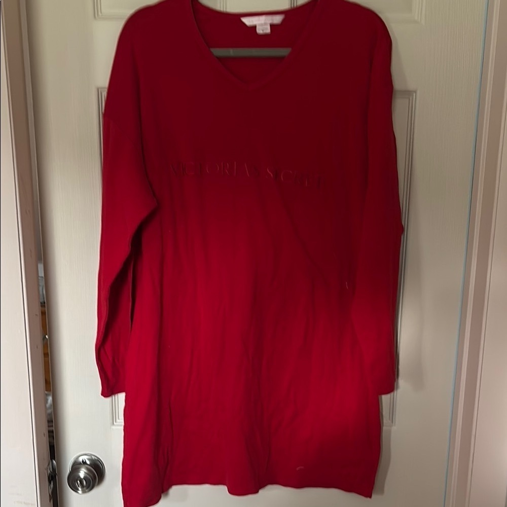 Victoria's Secret Bold Red V-Neck Top